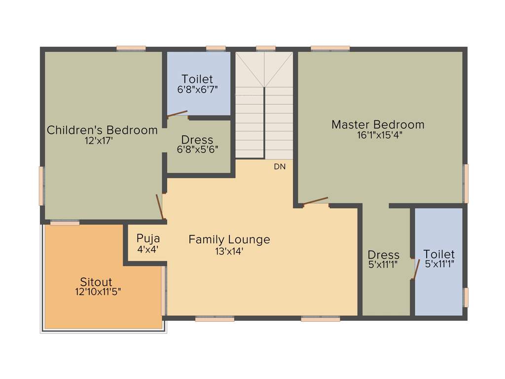 Incor Divino (3BHK+3T (2,562 sq ft) + Pooja Room 2562 sq ft)