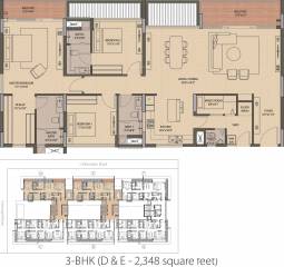 Olympia Good Wood Residence (3BHK+3T (2,348 sq ft) + Servant Room 2348 sq ft)