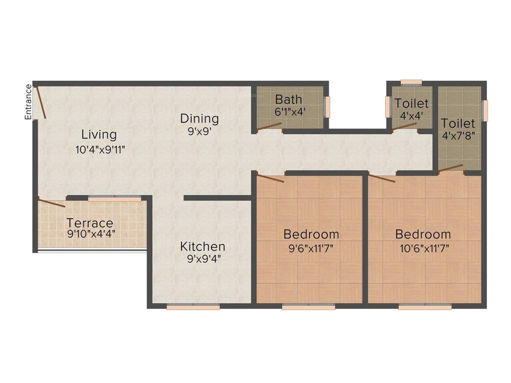 Sneha Riddhi Siddhi Enclave (2BHK+2T (988 sq ft) 988 sq ft)