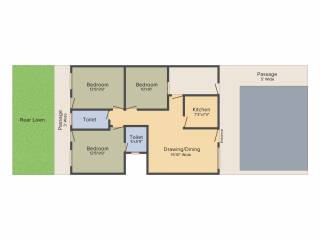 Mansha Luxury Floors (3BHK+2T (1,110 sq ft) 1110 sq ft)