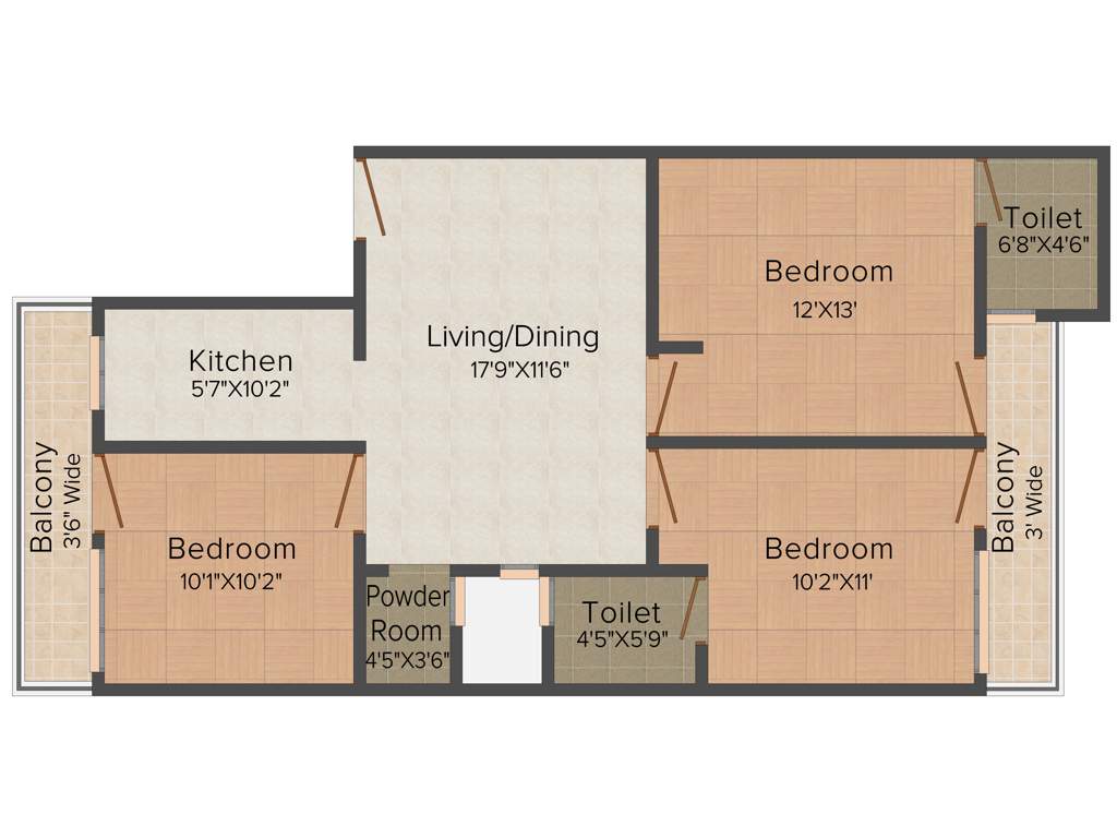 Jyoti Super Village (3BHK+3T (1,140 sq ft) 1140 sq ft)