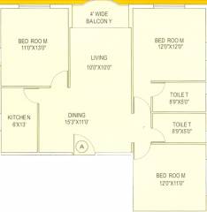 BCN Shyam Vihar Phase II (3BHK+2T (1,311 sq ft) 1311 sq ft) BCN Shyam Vihar Phase II (3BHK+2T (1,311 sq ft) 1311 sq ft)