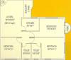 BCN Shyam Vihar Phase II (3BHK+2T (1,276 sq ft) 1276 sq ft)
