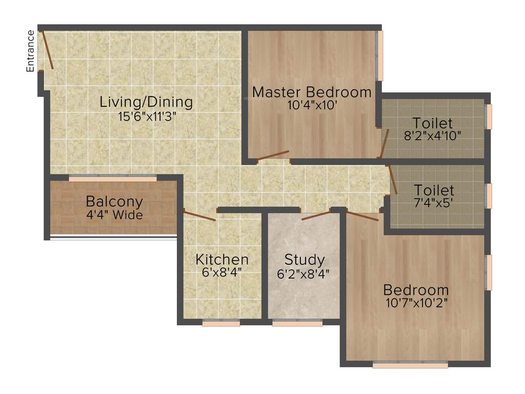 Arrjavv Sonar Kella (2BHK+2T (992 sq ft)   Study Room 992 sq ft)