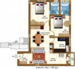 Shelters Avenue Heights (2BHK+2T (959 sq ft) 959 sq ft)