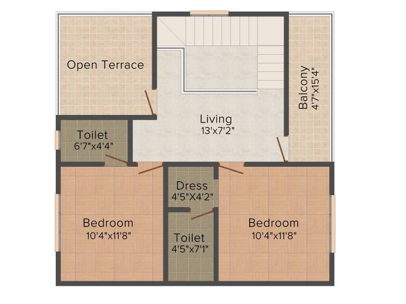 Shanoor Centre Point (3BHK+4T (1,425 sq ft) 1425 sq ft)