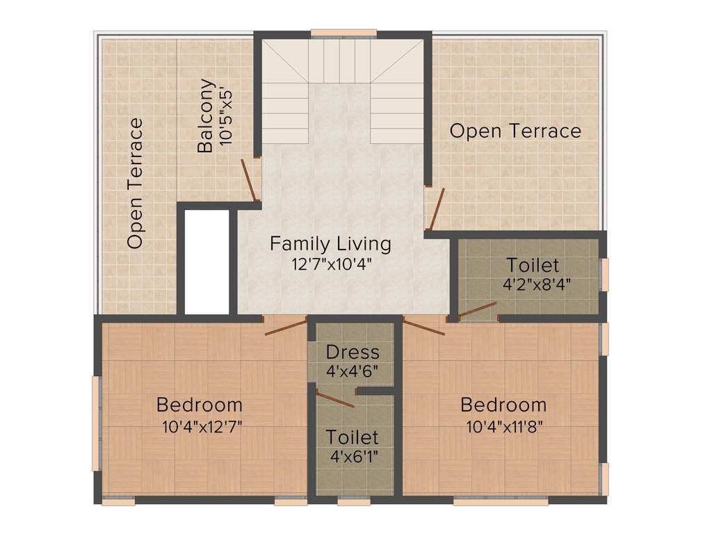Shanoor Centre Point (3BHK+3T (1,697 sq ft) 1697 sq ft)
