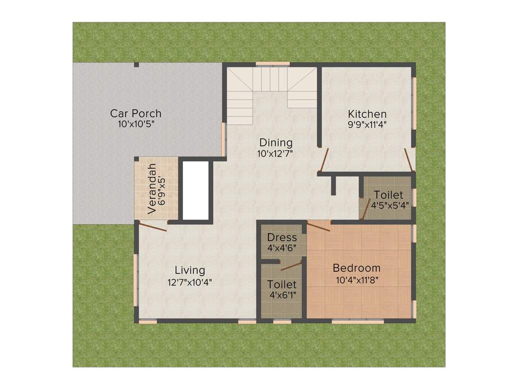 Shanoor Centre Point (3BHK+3T (1,697 sq ft) 1697 sq ft)