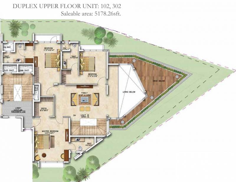 Salarpuria Sattva Casa Crescent (4BHK+5T (5,178 sq ft) + Servant Room 5178 sq ft)