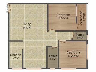 Intent Pushpochoini (2BHK+2T (1,073 sq ft) 1073 sq ft) Intent Pushpochoini (2BHK+2T (1,073 sq ft) 1073 sq ft)