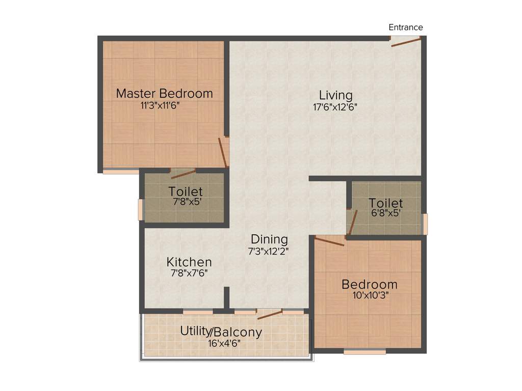 RV Jaya Madhava Commune (2BHK+2T (1,030 sq ft) 1030 sq ft)