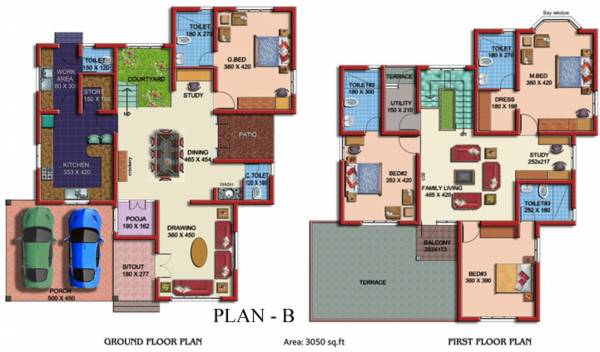 Prime Blooms (4BHK+5T (3,050 sq ft) + Study Room 3050 sq ft) Prime Blooms (4BHK+5T (3,050 sq ft) + Study Room 3050 sq ft)