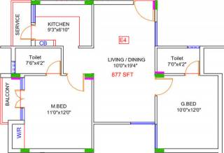 StepsStone Prasanas (2BHK+2T (877 sq ft) 877 sq ft) StepsStone Prasanas (2BHK+2T (877 sq ft) 877 sq ft)