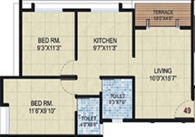 Jay Vijay Galaxy (2BHK+2T (790.17 sq ft) 790.17 sq ft) Jay Vijay Galaxy (2BHK+2T (790.17 sq ft) 790.17 sq ft)