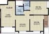 Jay Vijay Galaxy (2BHK+2T (776.36 sq ft) 776.36 sq ft)