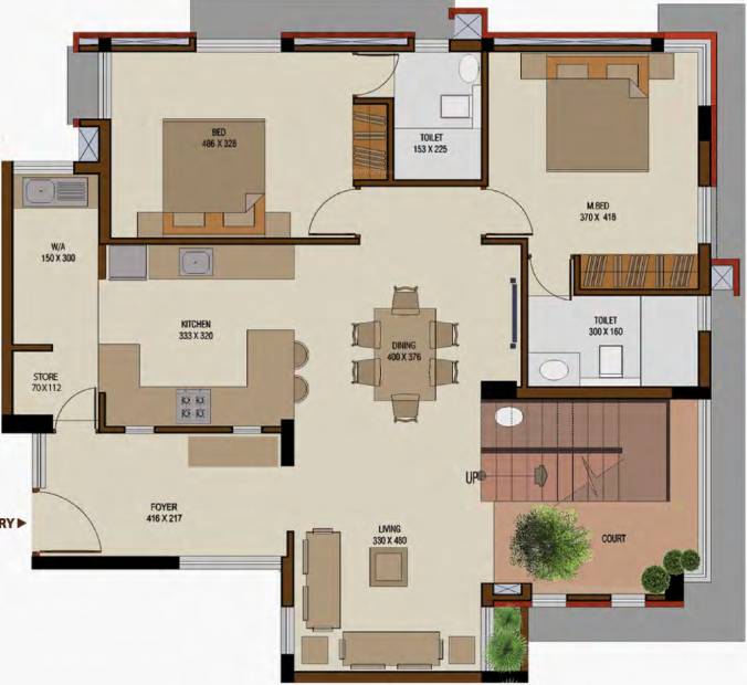 Good Walk On The Clouds (4BHK+4T (3,294 sq ft) 3294 sq ft)