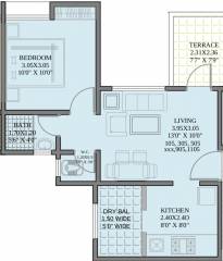 Guardian Wind Shire (1BHK+1T (594 sq ft) 594 sq ft)