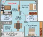 SLV Nakshatra (2BHK+2T (1,026 sq ft) 1026 sq ft)