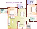 DNA Iris (2BHK+2T (1,127 sq ft) 1127 sq ft)