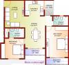 DNA Iris (2BHK+2T (1,172 sq ft) 1172 sq ft)