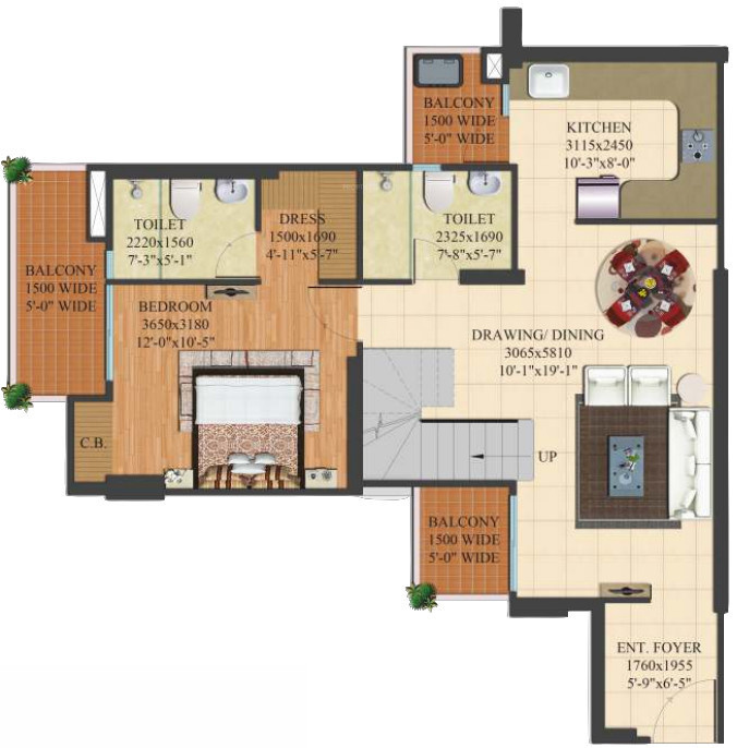 Lower Level Duplex Plan amaantra crystal Floor Plan Lower Level Duplex Plan