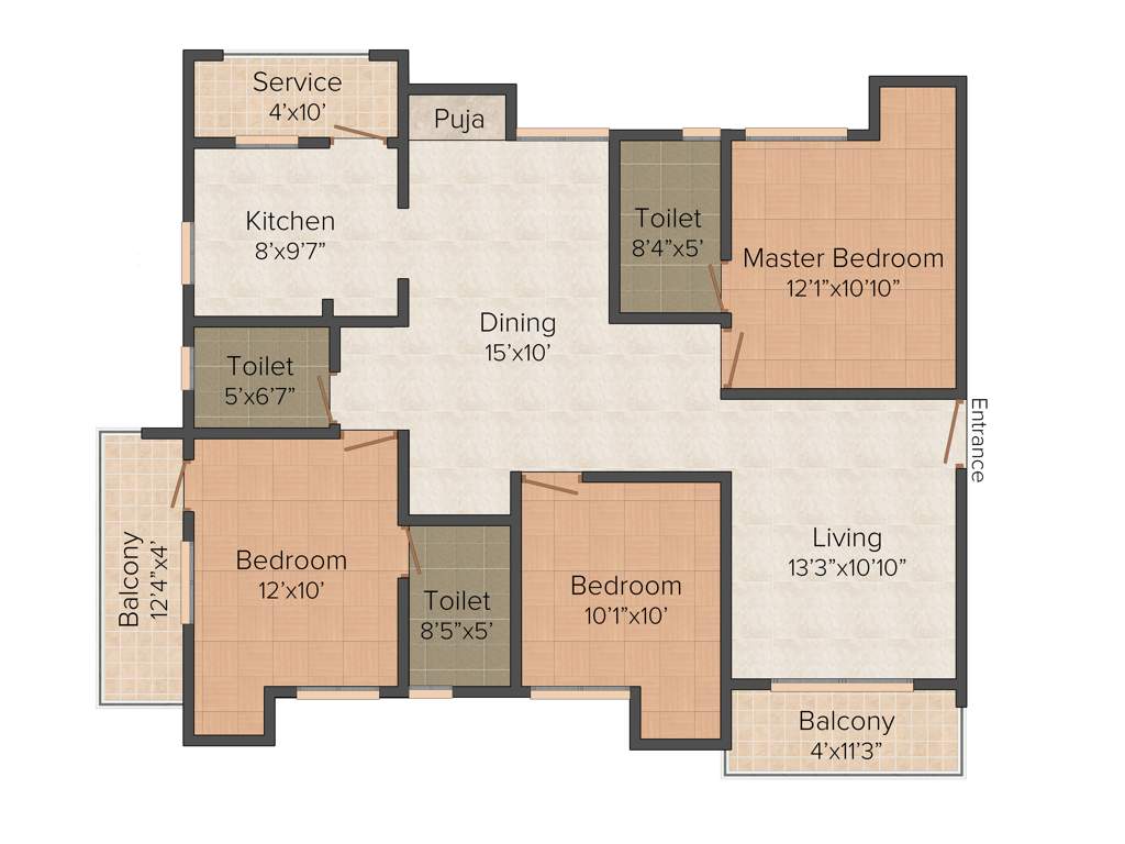  Thirumalai Nagar Annexe (3BHK+3T (1,470 sq ft) + Pooja Room 1470 sq ft)