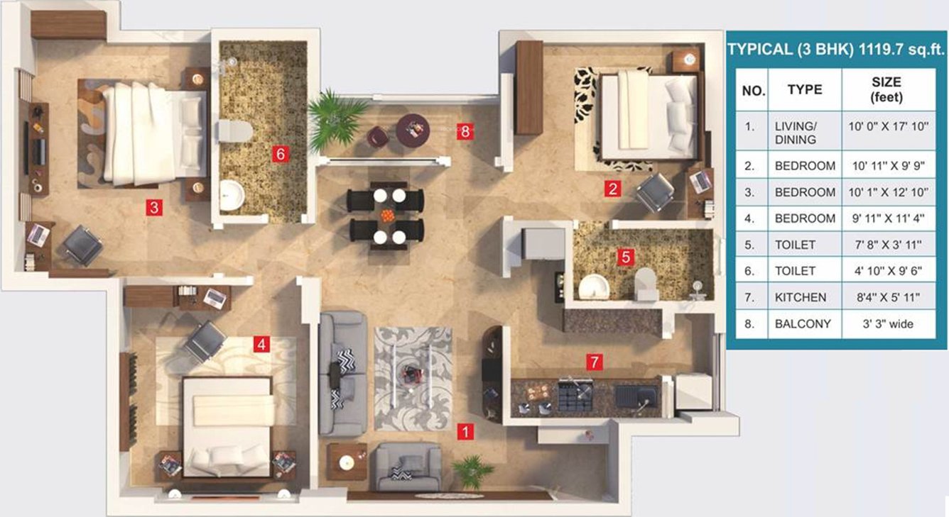  grand city grand one Floor Plan Floor Plan