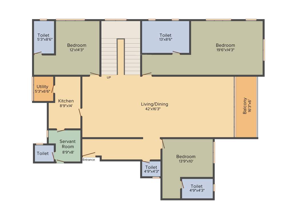 Risha One 49 (5BHK+5T (4,230 sq ft) + Servant Room 4230 sq ft)