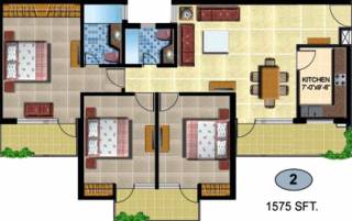 Omaxe Executive Homez (3BHK+2T (1,575 sq ft) 1575 sq ft) Omaxe Executive Homez (3BHK+2T (1,575 sq ft) 1575 sq ft)
