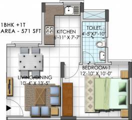 Shriram Land Shriline Primrose (1BHK+1T (571 sq ft) 571 sq ft) Shriram Land Shriline Primrose (1BHK+1T (571 sq ft) 571 sq ft)
