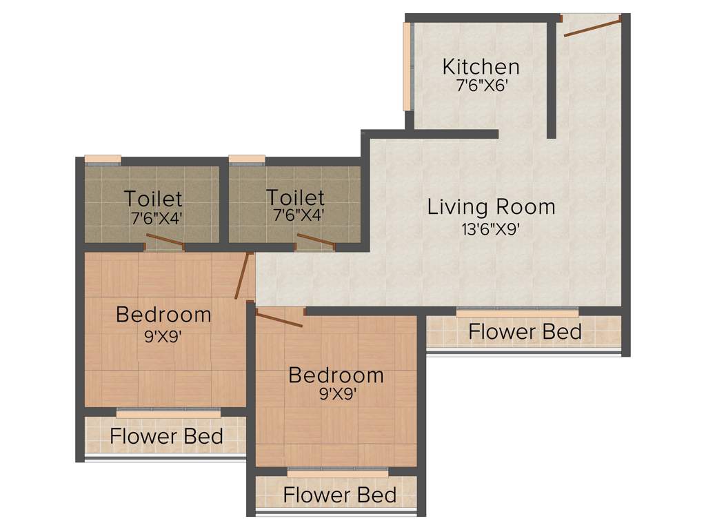 Shree Om Om Nagari (2BHK+2T (800 sq ft) 800 sq ft)