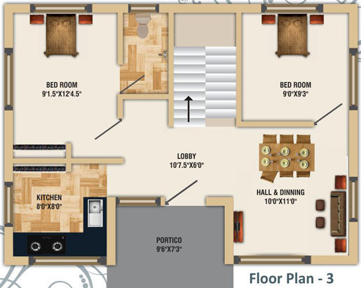 Vetri Sri Sai Green Homes (2BHK+2T (803 sq ft) 803 sq ft)