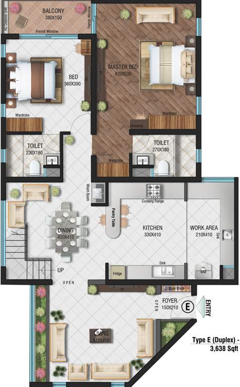  acropolis Floor Plan Lower Level Duplex Plan