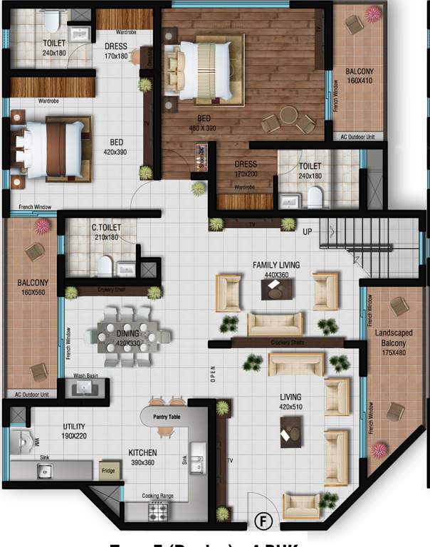  acropolis Floor Plan Lower Level Duplex Plan