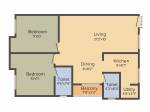 Saradeuz Eden (2BHK+2T (914 sq ft) + Pooja Room 914 sq ft) Saradeuz Eden (2BHK+2T (914 sq ft) + Pooja Room 914 sq ft)