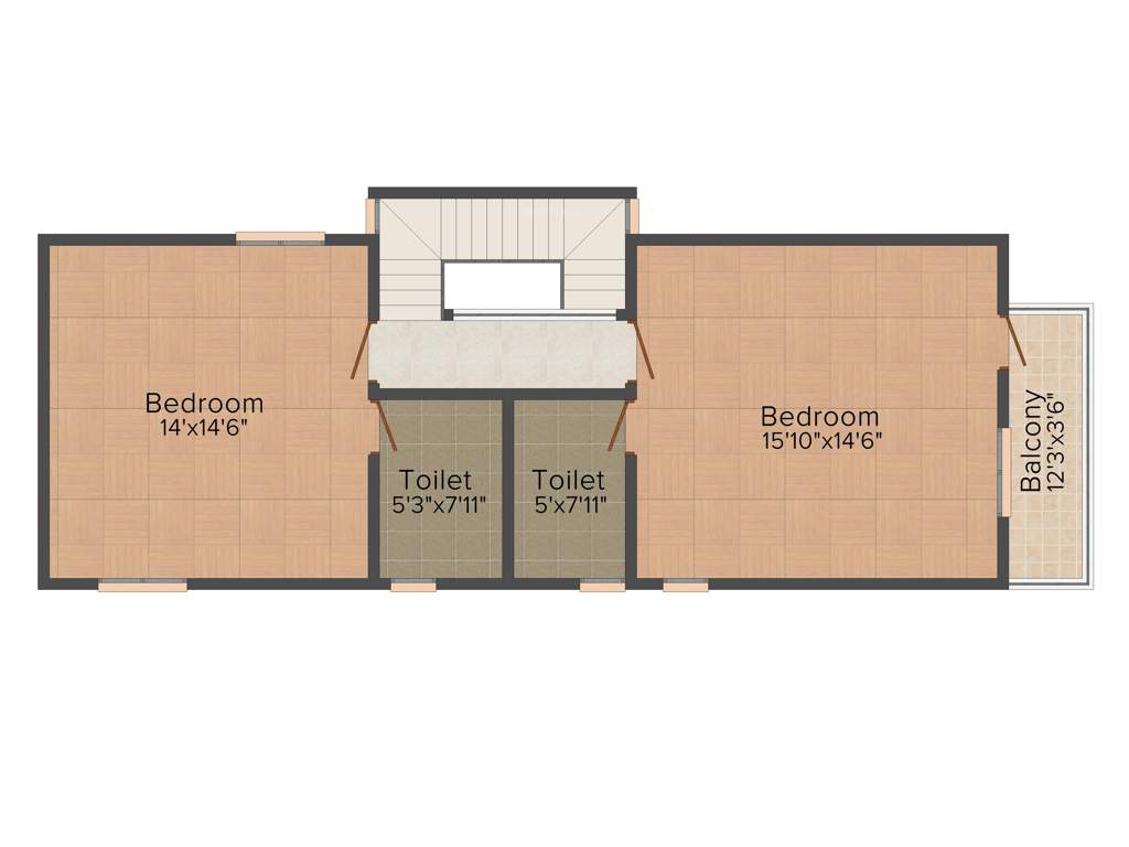 Baashyaam Le Chalet Villa (3BHK+3T (1,341 sq ft) 1341 sq ft)