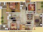 Wisteria Nav City (3BHK+3T (1,610 sq ft) + Servant Room 1610 sq ft)