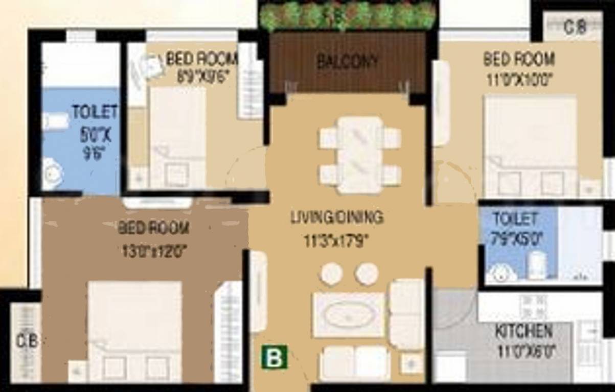 Tirumala Tiru Elysia (3BHK+2T (1,260 sq ft) 1260 sq ft) Tirumala Tiru Elysia (3BHK+2T (1,260 sq ft) 1260 sq ft)