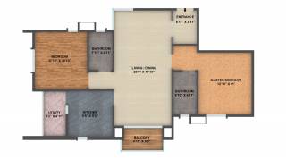 Golden Panorama (2BHK+2T (1,225 sq ft) 1225 sq ft)