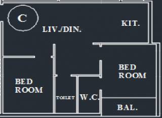 I Land Budding Buds (2BHK+2T (1,002 sq ft) 1002 sq ft)