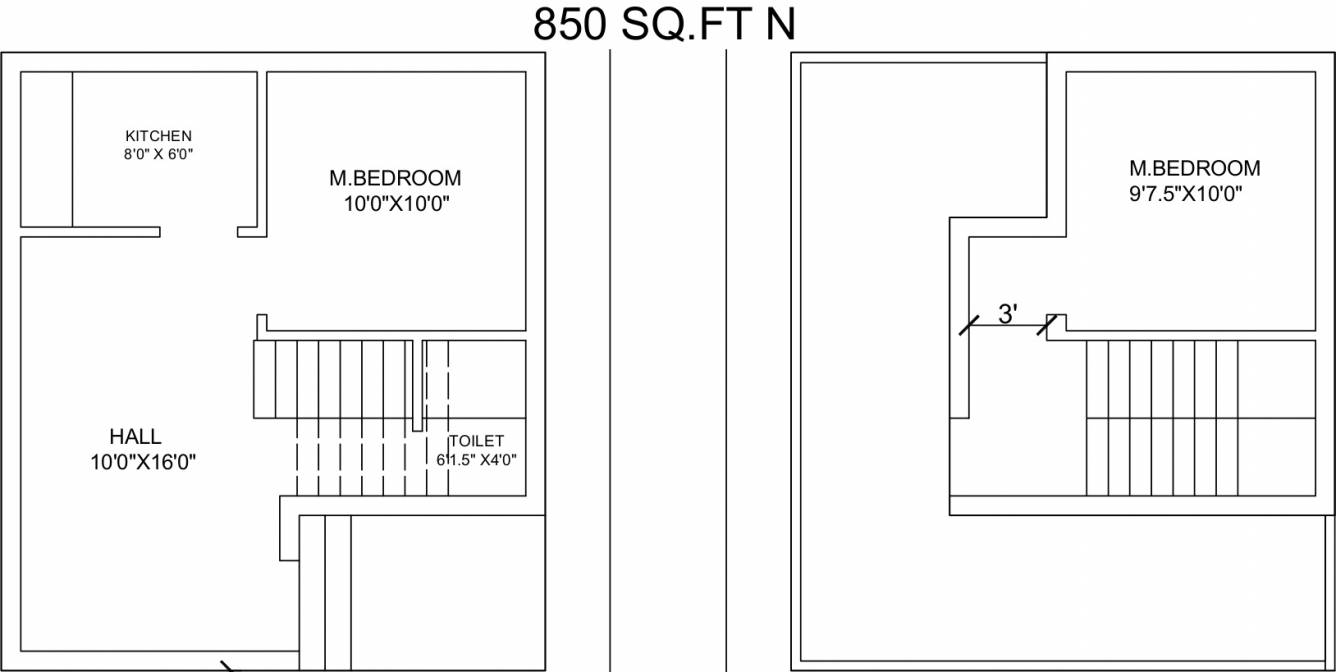 Manchester Apple Garden (2BHK+1T (850 sq ft) 850 sq ft)
