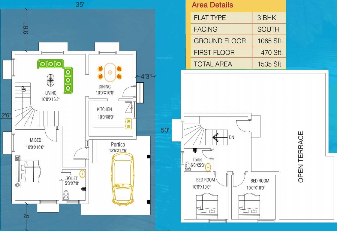 SSS Apple Garden (3BHK+2T (1,535 sq ft) 1535 sq ft)
