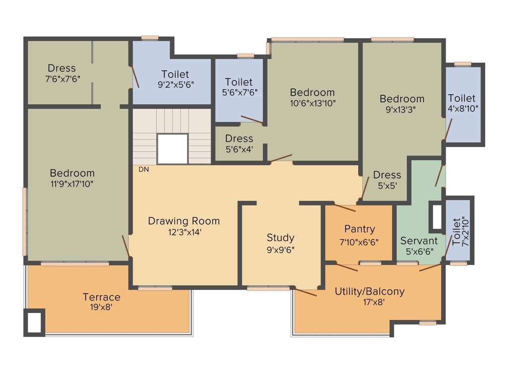Adani La Marina (5BHK+5T (6,120 sq ft) 6120 sq ft)