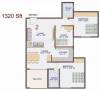 Suraksha Sunflower (2BHK+2T (1,320 sq ft)   Study Room 1320 sq ft)