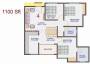 Suraksha Sunflower (3BHK+2T (1,100 sq ft) 1100 sq ft)