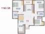 Suraksha Sunflower (3BHK+2T (1,190 sq ft) 1190 sq ft)