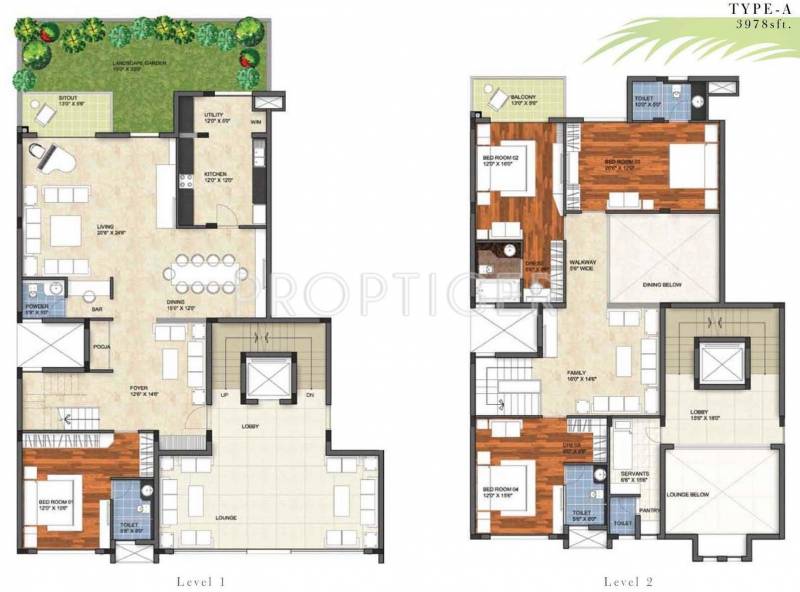 Garden By The Bay Floor Plan 3978 sq ft 4 bhk floor plan image - prestige group garden bay Garden By The Bay Floor Plan 3978 sq ft 4 bhk floor plan image - prestige group garden bay