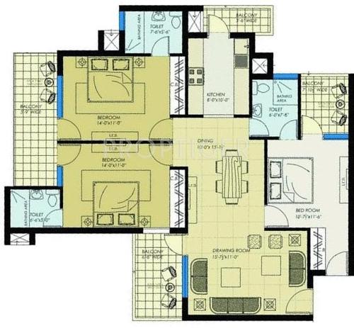 NH Aero Homes (3BHK+3T (1,760 sq ft) 1760 sq ft)