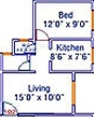 Adiraj Jeenaam Adiraj Ascent (1BHK+1T (825 sq ft) 825 sq ft)