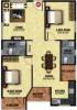 Viceroy Splendor (2BHK+2T (1,150 sq ft) 1150 sq ft)
